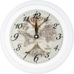 Часы настенные Вега П 6-0-14 «Карта мира. Под старину»