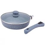 Сковорода с мраморным покрытием и съемной ручкой Bekker Koch